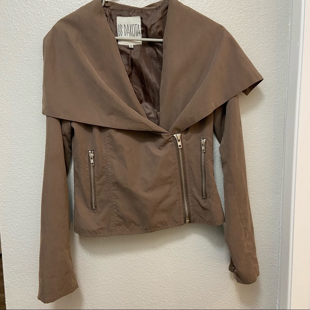 BB Dakota | Draped Neck Jacket